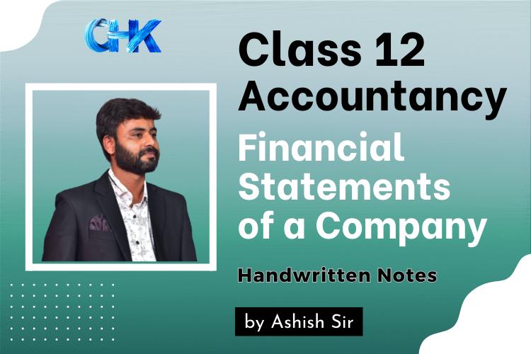 Financial Statements of a Company Notes