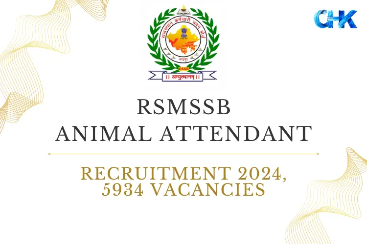 Rajasthan Animal Attendant Recruitment 2024