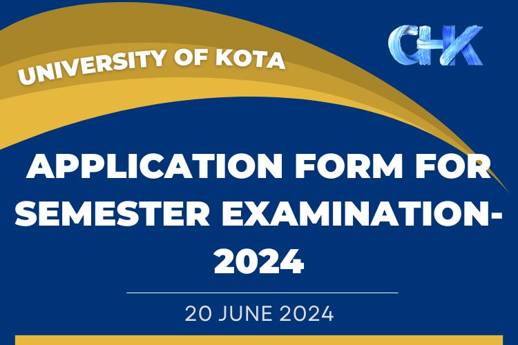 Application form for semester examination-2024