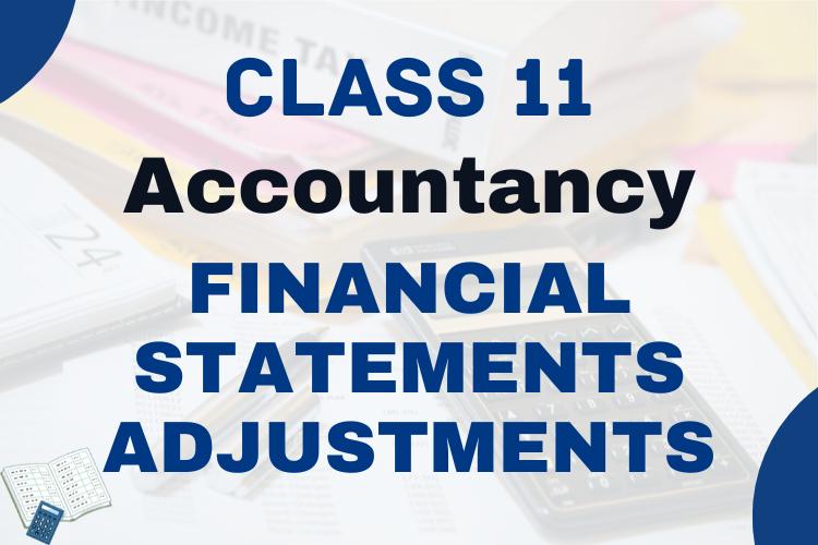 Financial Statements Adjustments Notes