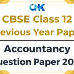 CBSE Class 12 Accountancy Question Paper 2023